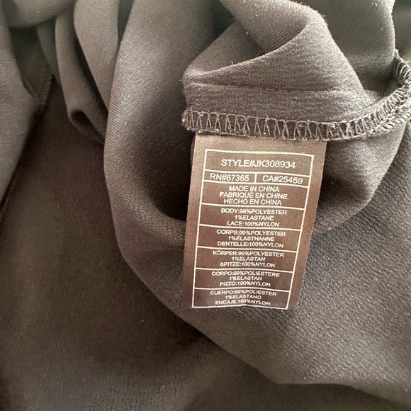 BB Dakota V-neck midi black slip dress size XS - Picture 9 of 9